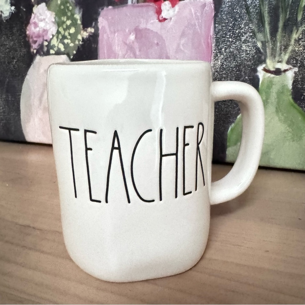 RAE DUNN TEACHER mug, coffee, tea, education